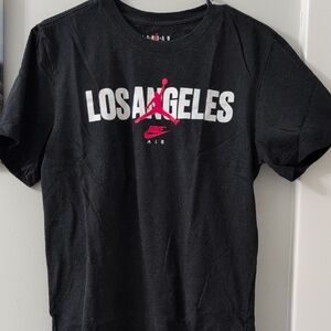 Nike Air Jordan Los Angeles Tee, Size Small, Black, Red, White